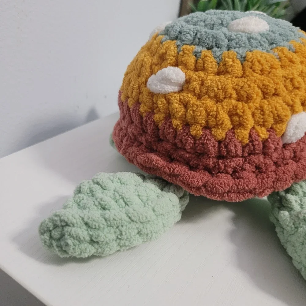 Handmade crochet sea